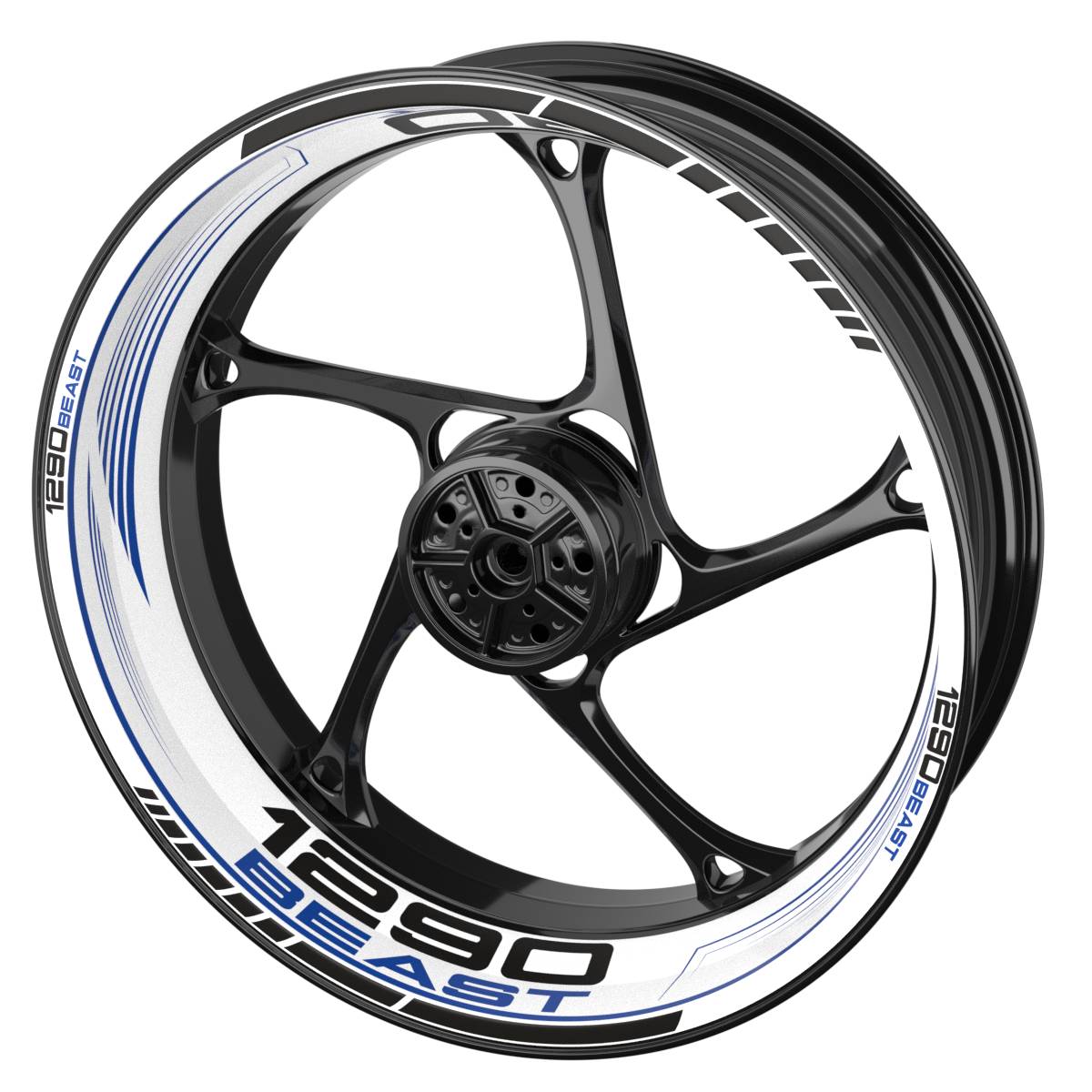 Rim Decals for KTM 1290 Beast Rim Decals SAW white Wheelsticker Premium