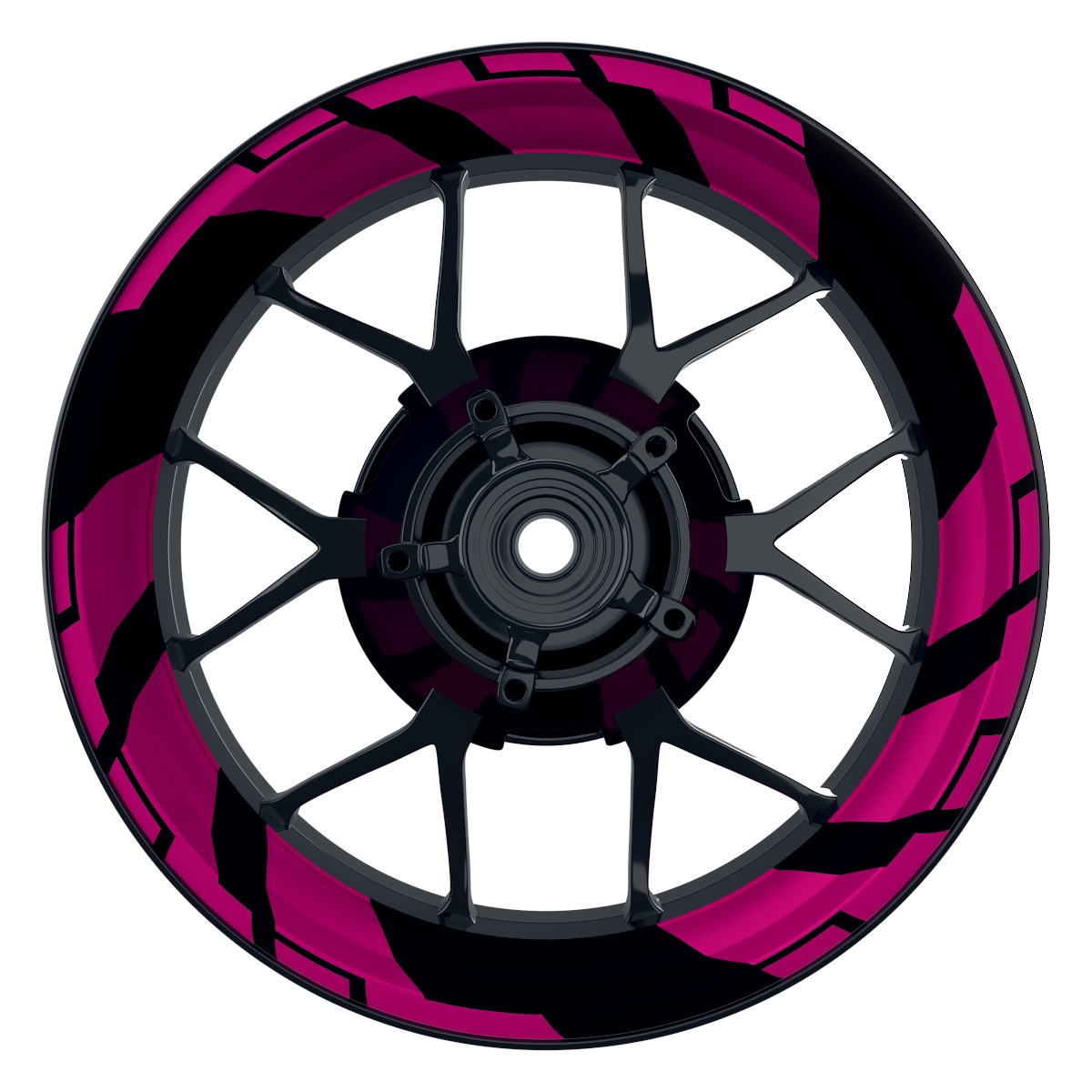 Chainsaw pink Wheelsticker Felgenaufkleber