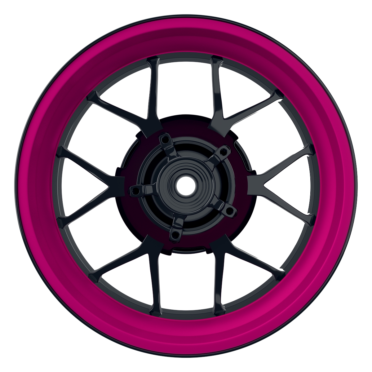 einfarbig pink Wheelsticker Felgenaufkleber