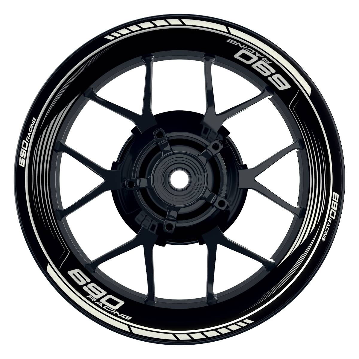 KTM 690RACING SAW schwarz weiss Wheelsticker Felgenaufkleber