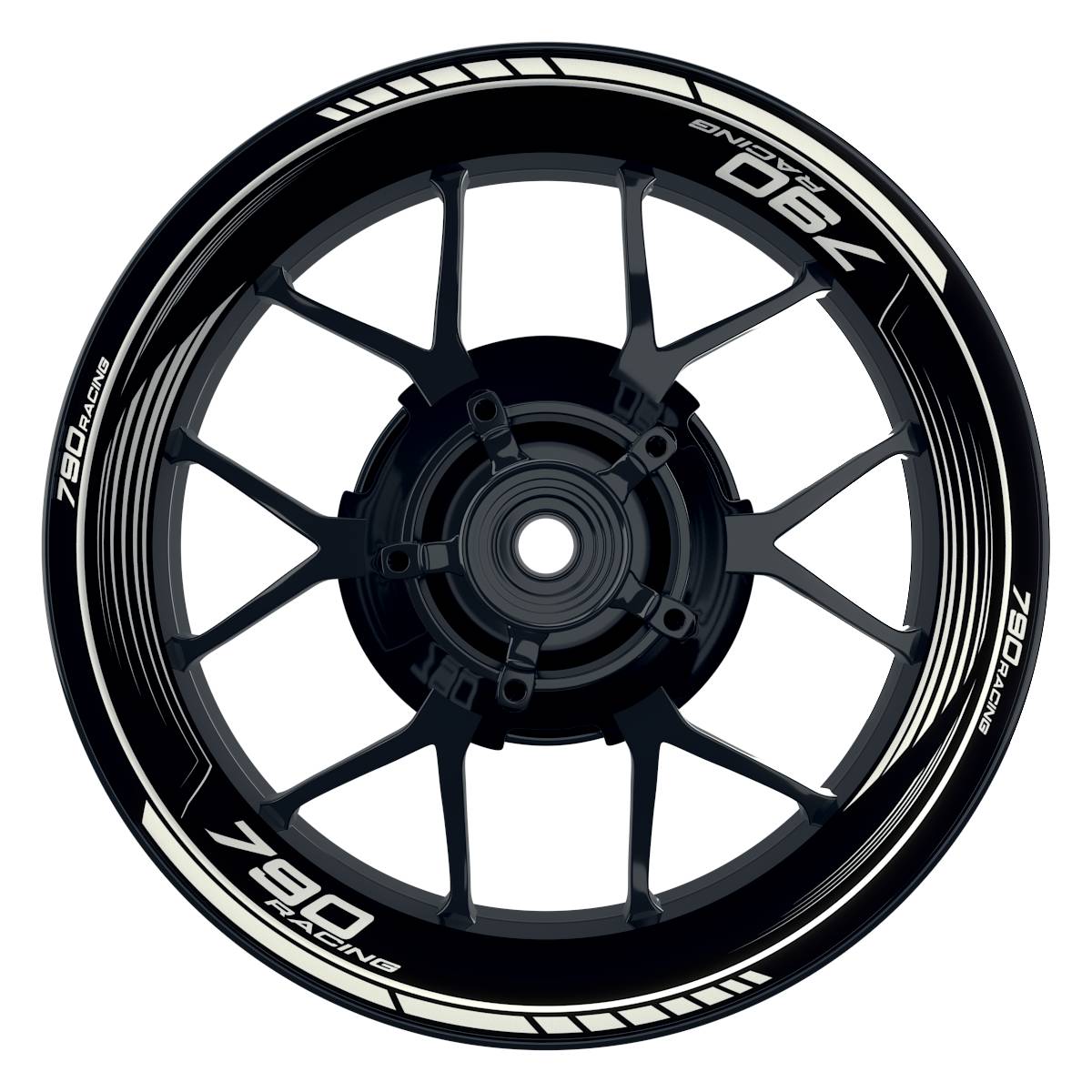 KTM 790RACING SAW schwarz weiss Wheelsticker Felgenaufkleber