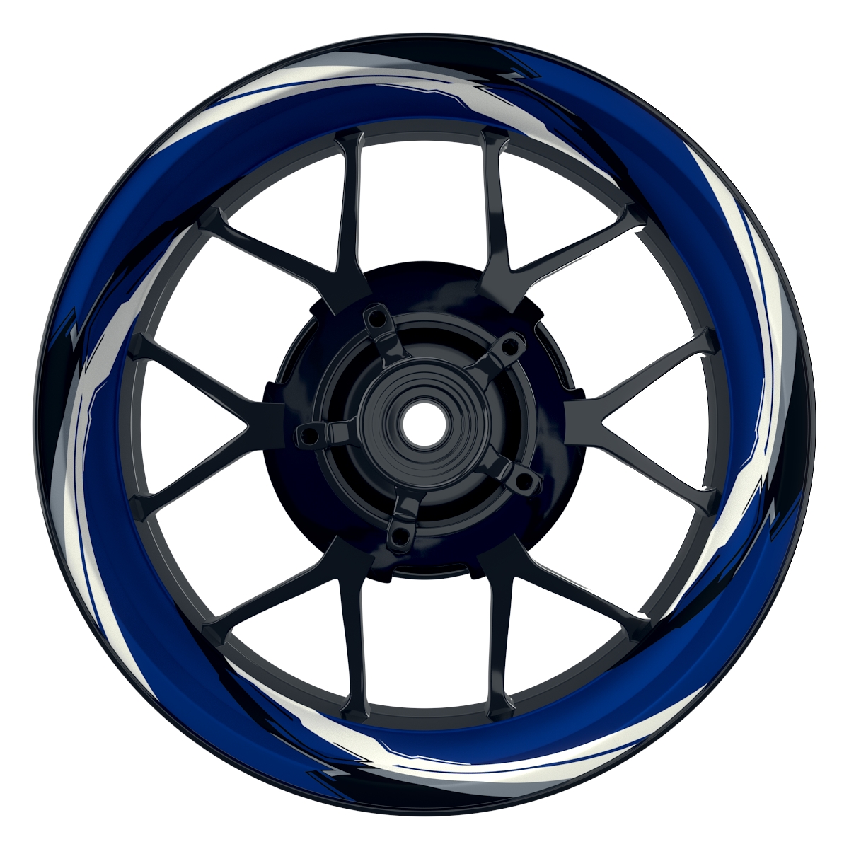 RACING V2 blau Wheelsticker Felgenaufkleber