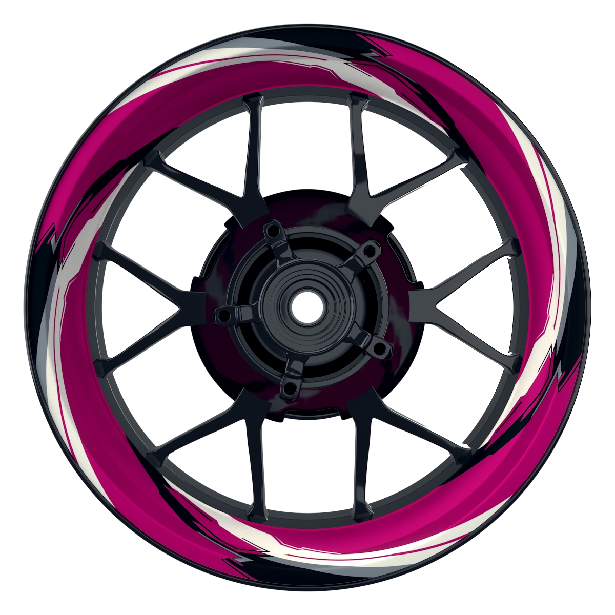 RACING V2 pink Wheelsticker Felgenaufkleber