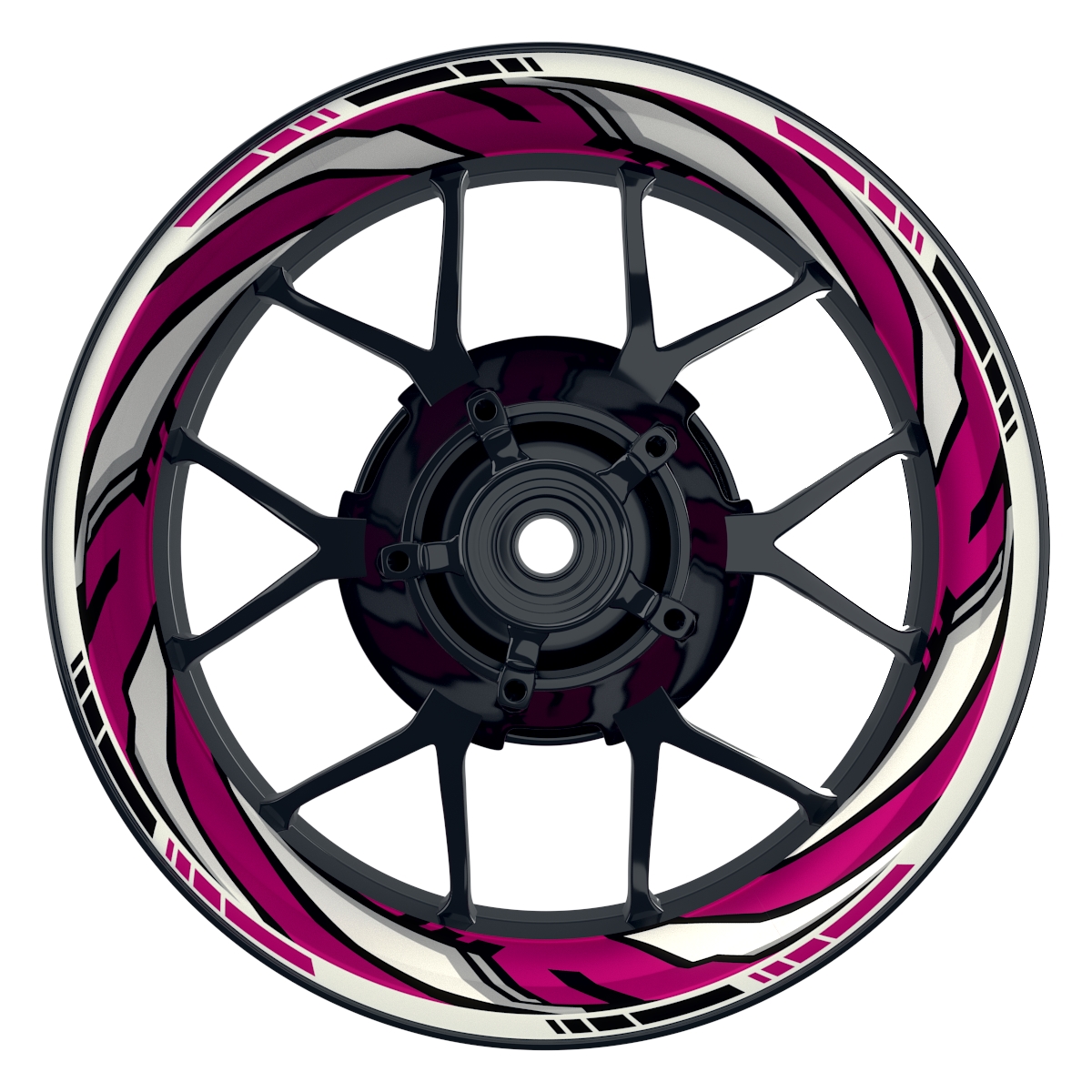 RACING V7 pink Wheelsticker Felgenaufkleber
