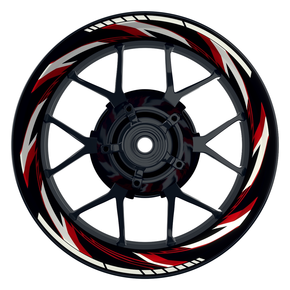 Razor schwarz neutral rot Wheelsticker Felgenaufkleber