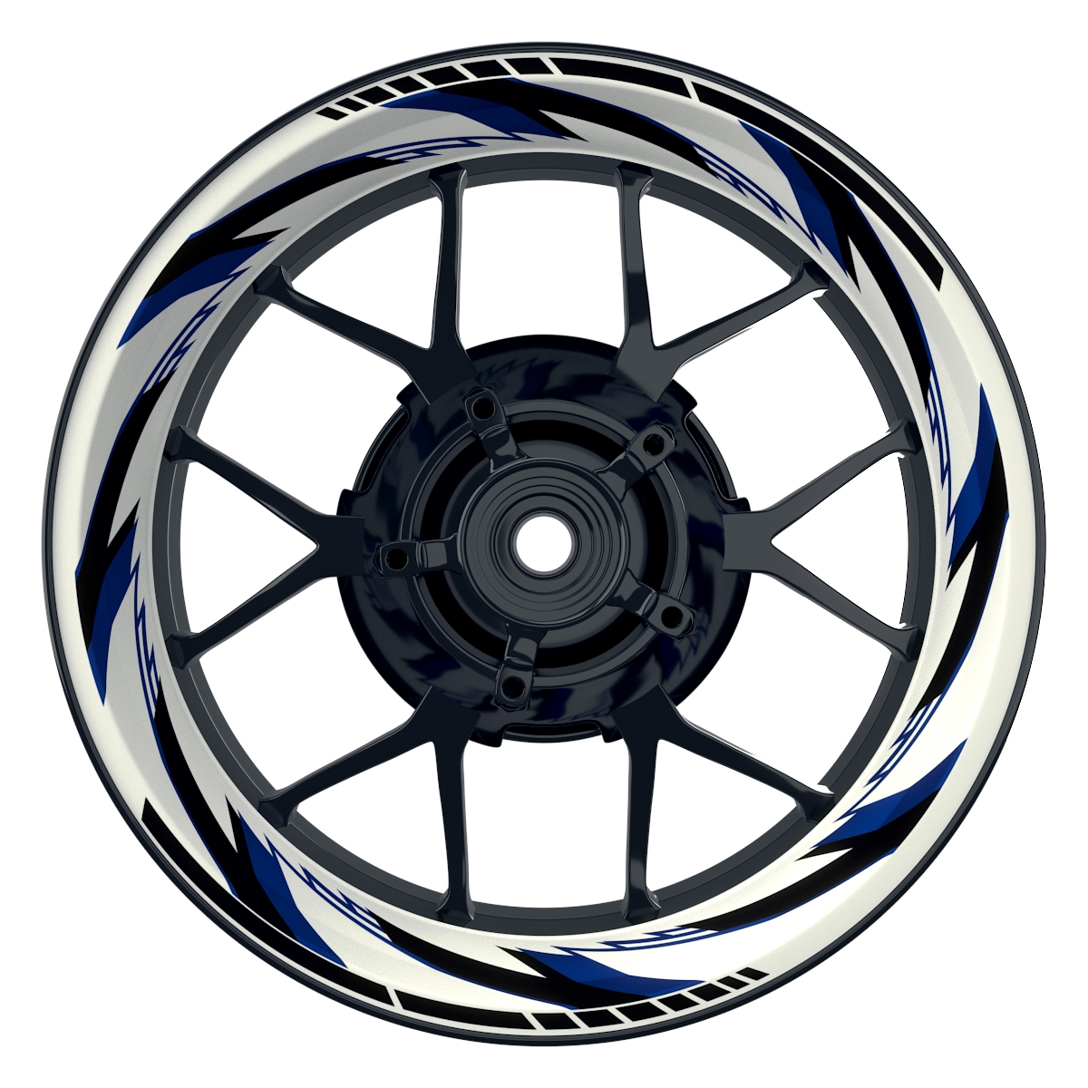 Razor weiss neutral blau Wheelsticker Felgenaufkleber