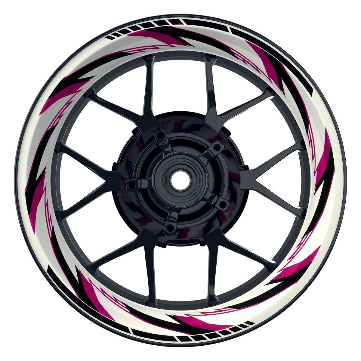 Razor weiss neutral pink Wheelsticker Felgenaufkleber