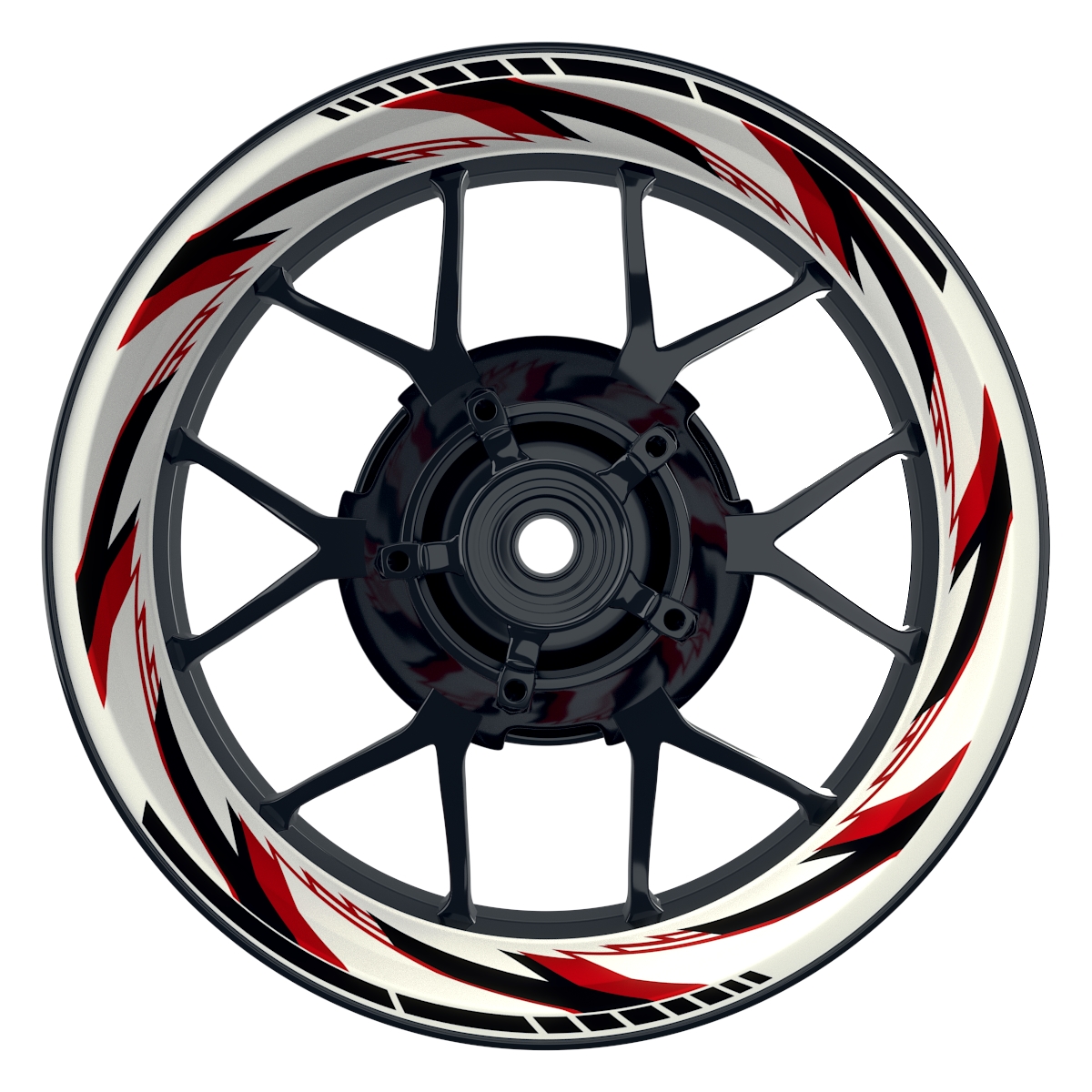 Razor weiss neutral rot Wheelsticker Felgenaufkleber