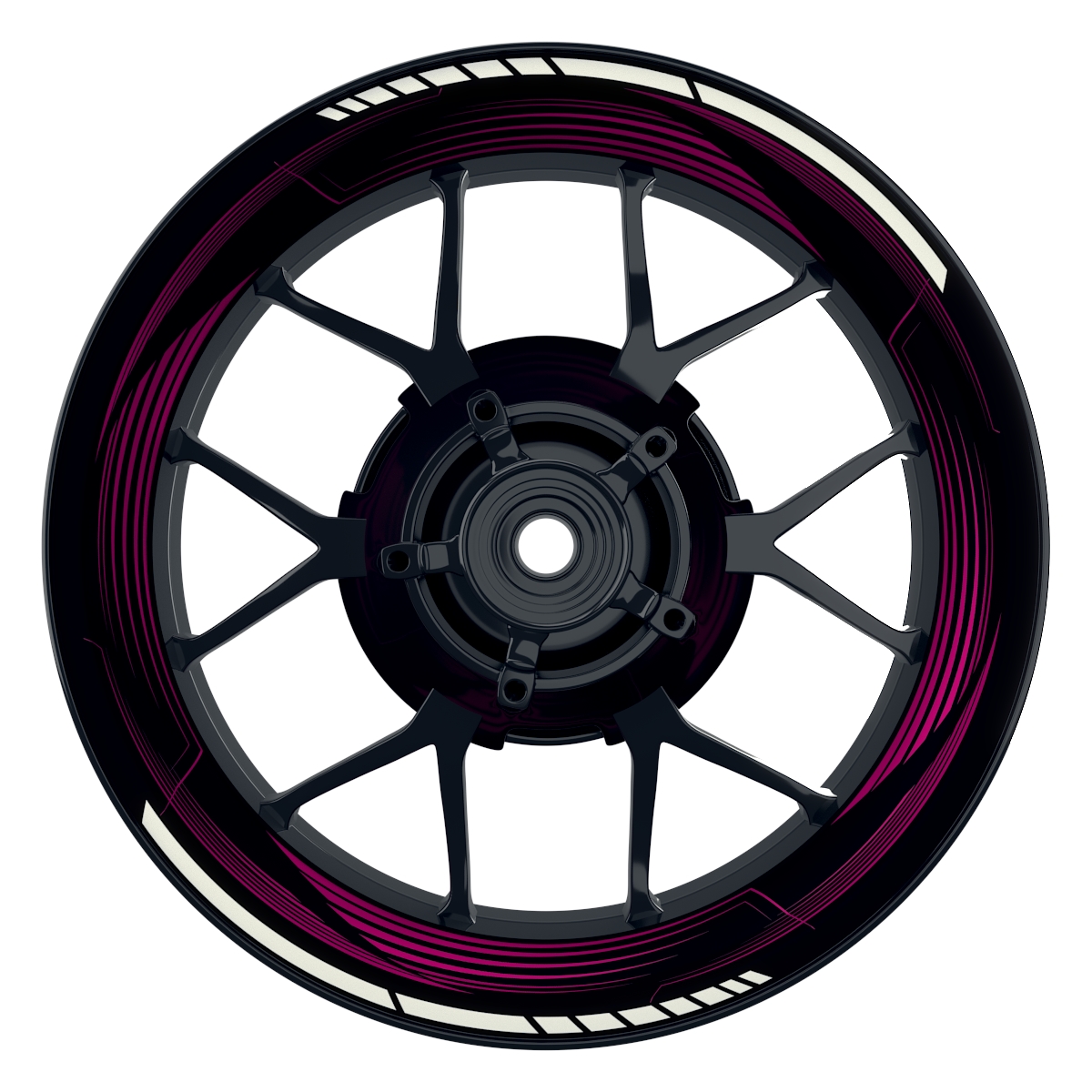 Saw schwarz neutral pink Wheelsticker Felgenaufkleber