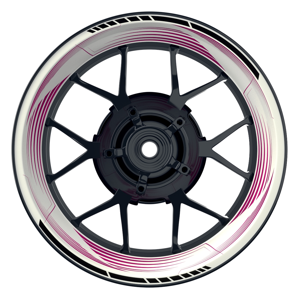 Saw weiss neutral pink Wheelsticker Felgenaufkleber