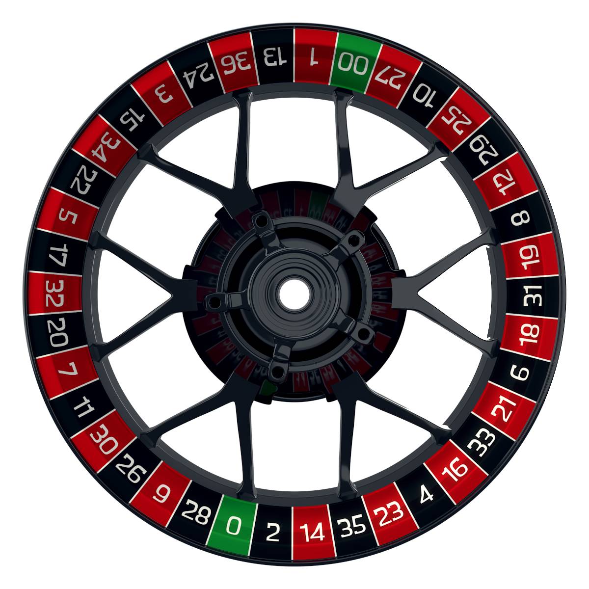 Roulette schwarz rot Wheelsticker Felgenaufkleber