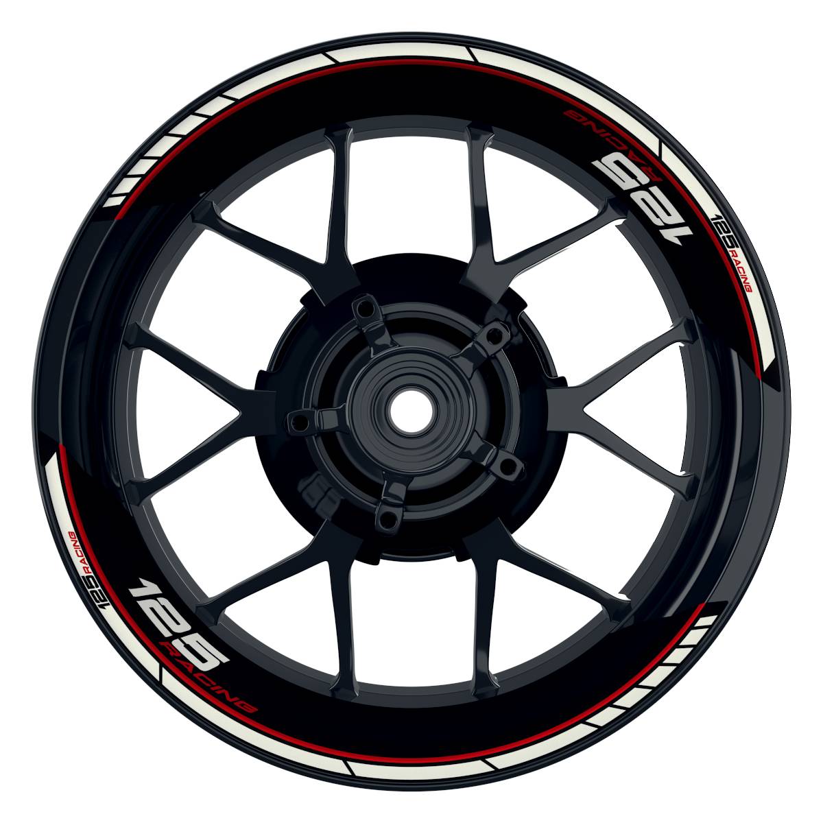 KTM Racing 125 Clean schwarz rot Frontansicht
