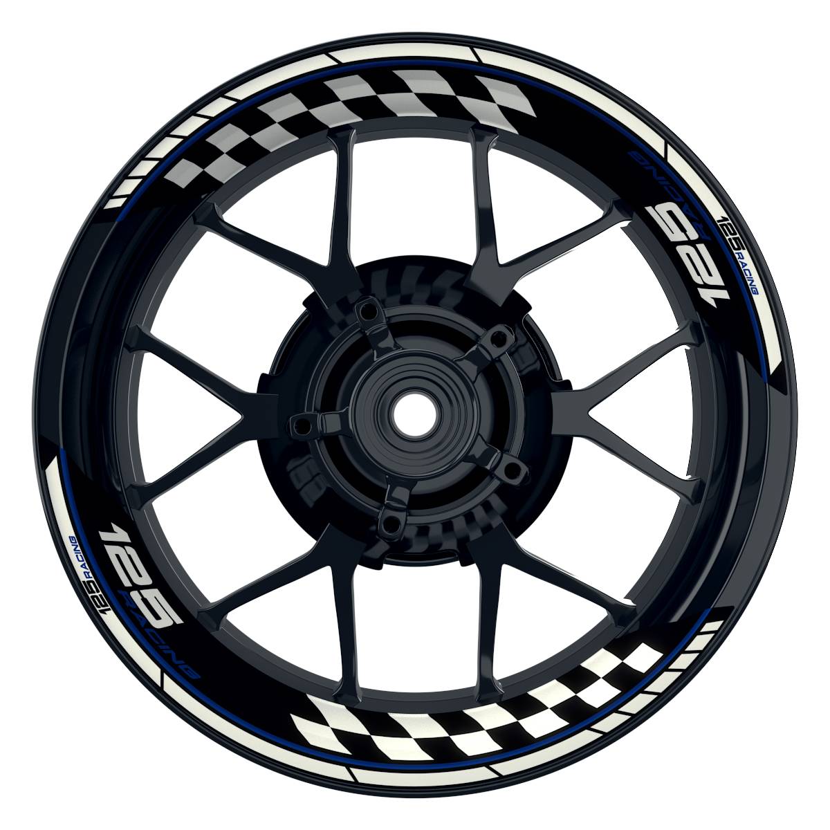 KTM Racing 125 Grid schwarz blau Frontansicht