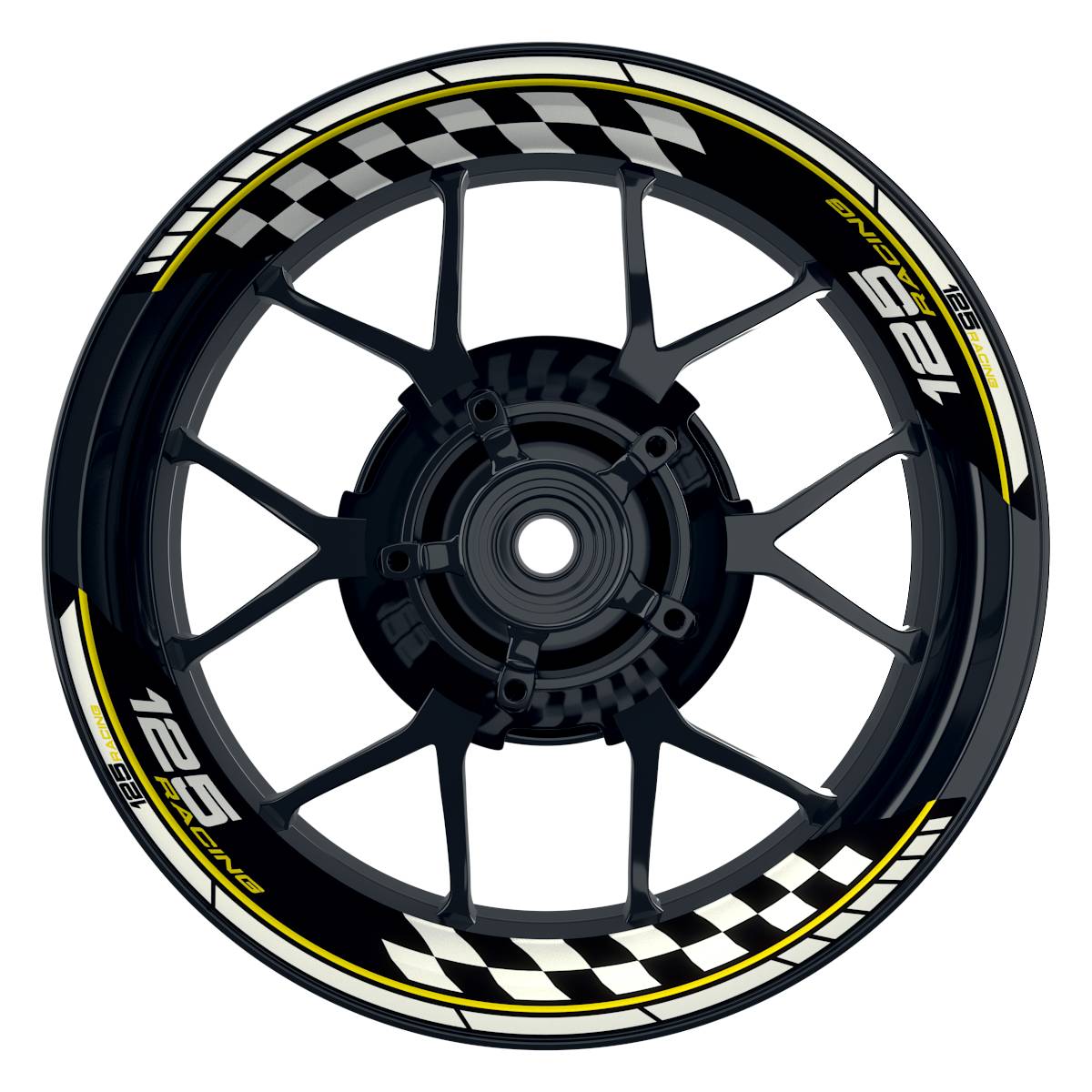 KTM Racing 125 Grid schwarz gelb Frontansicht