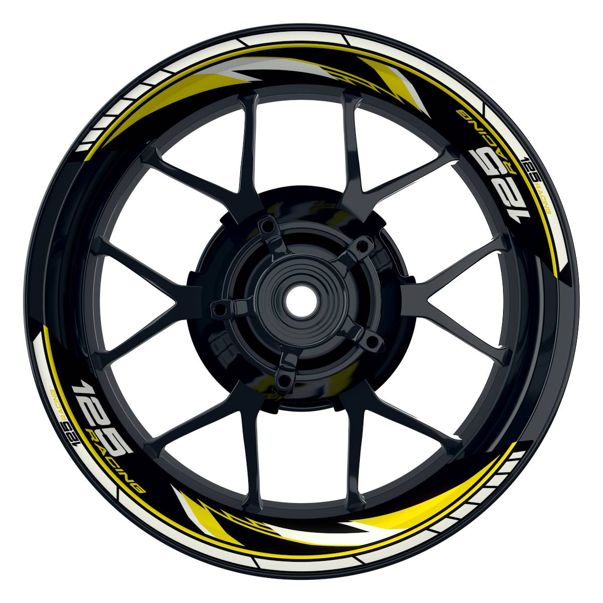 KTM Racing 125 Razor schwarz gelb Frontansicht