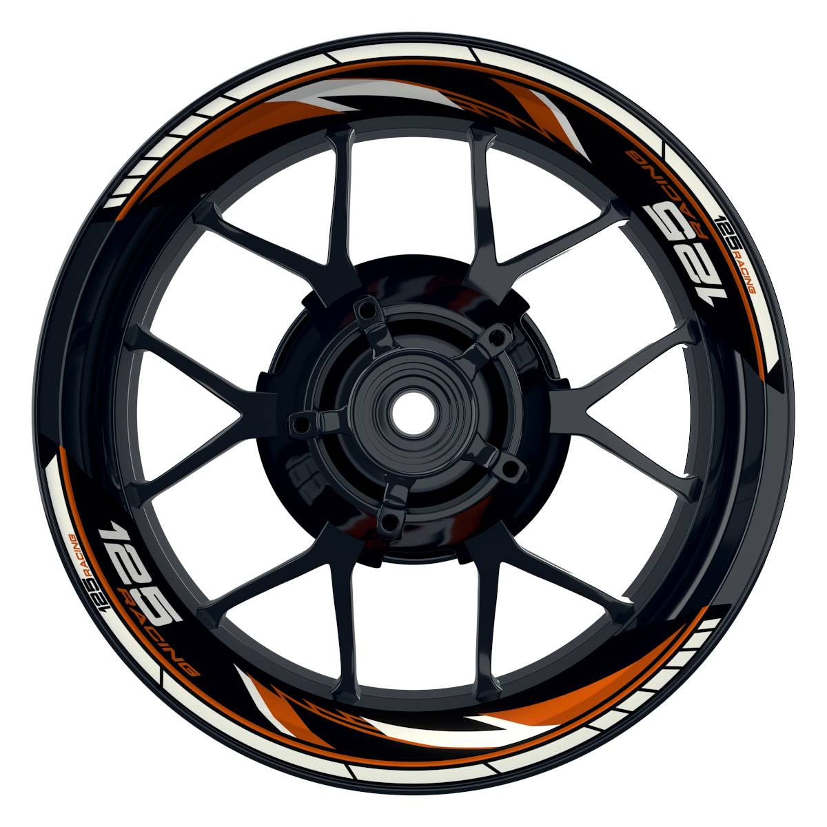KTM Racing 125 Razor schwarz orange Frontansicht