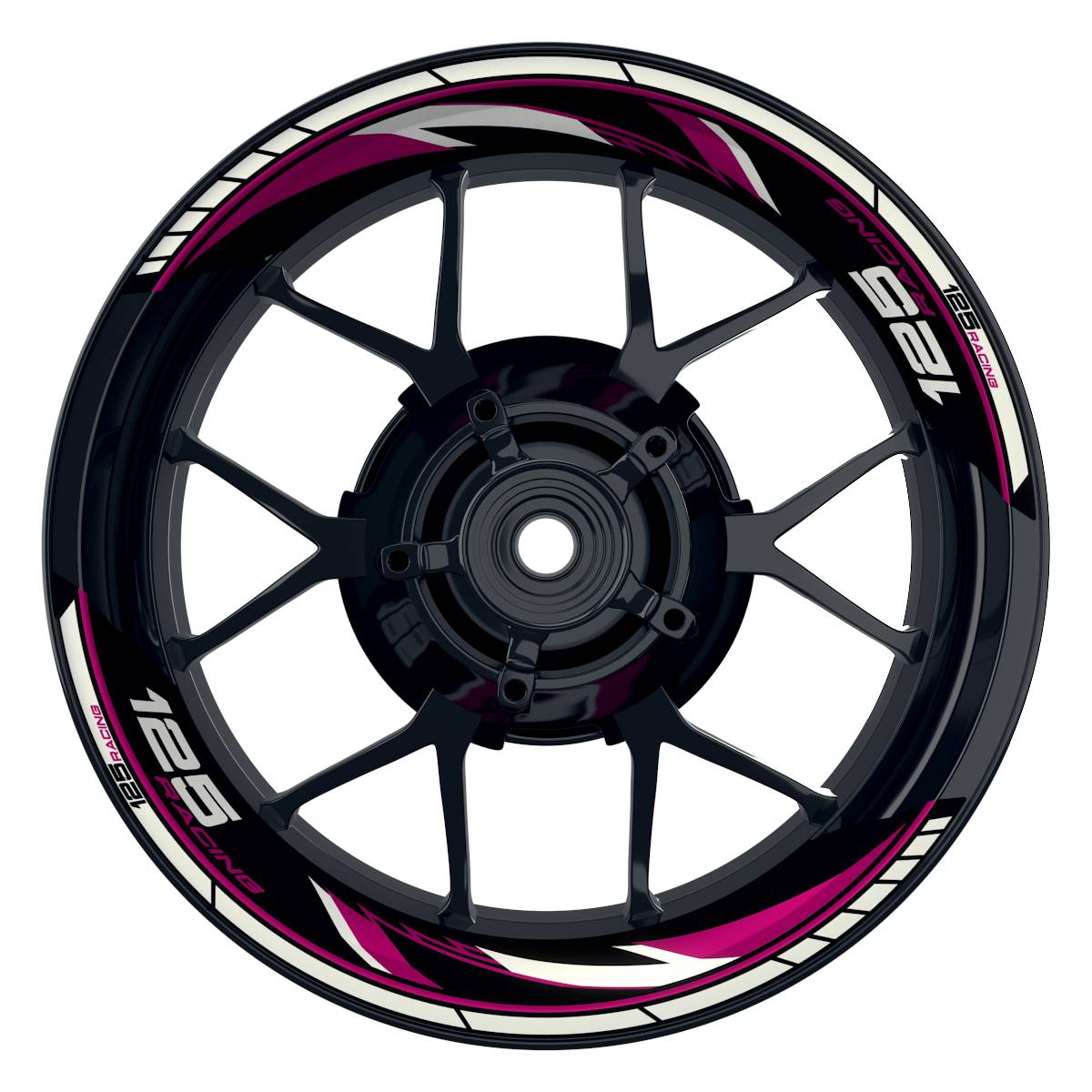 KTM Racing 125 Razor schwarz pink Frontansicht