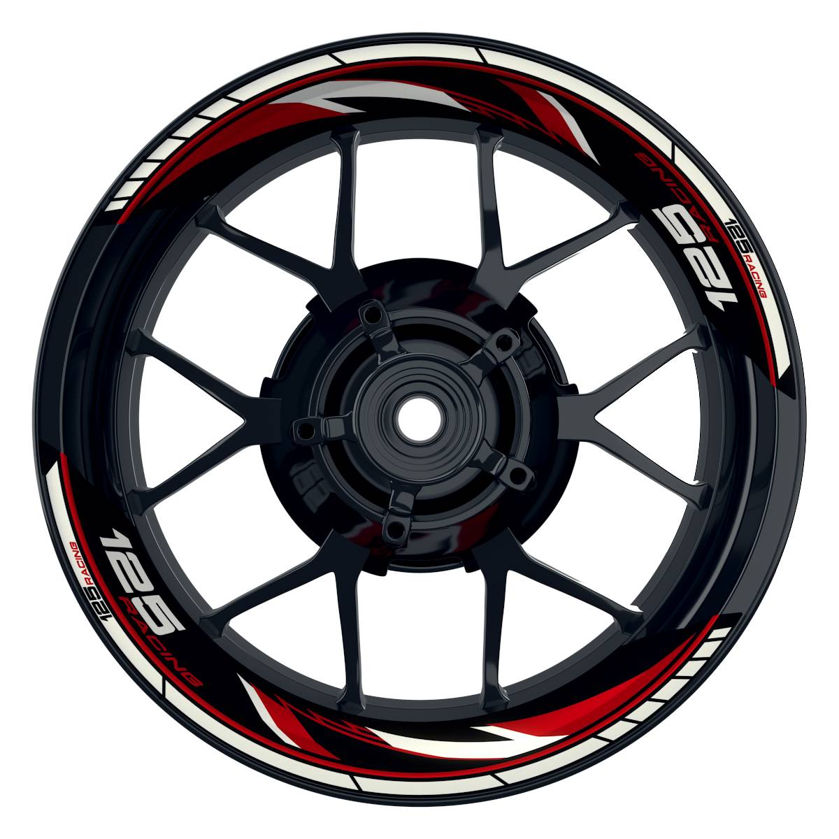 KTM Racing 125 Razor schwarz rot Frontansicht