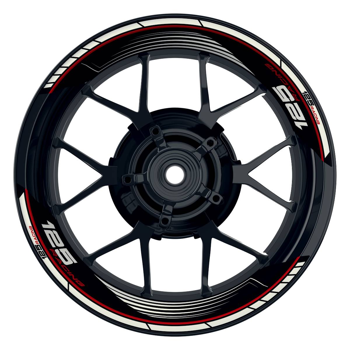 KTM Racing 125 SAW schwarz rot Frontansicht