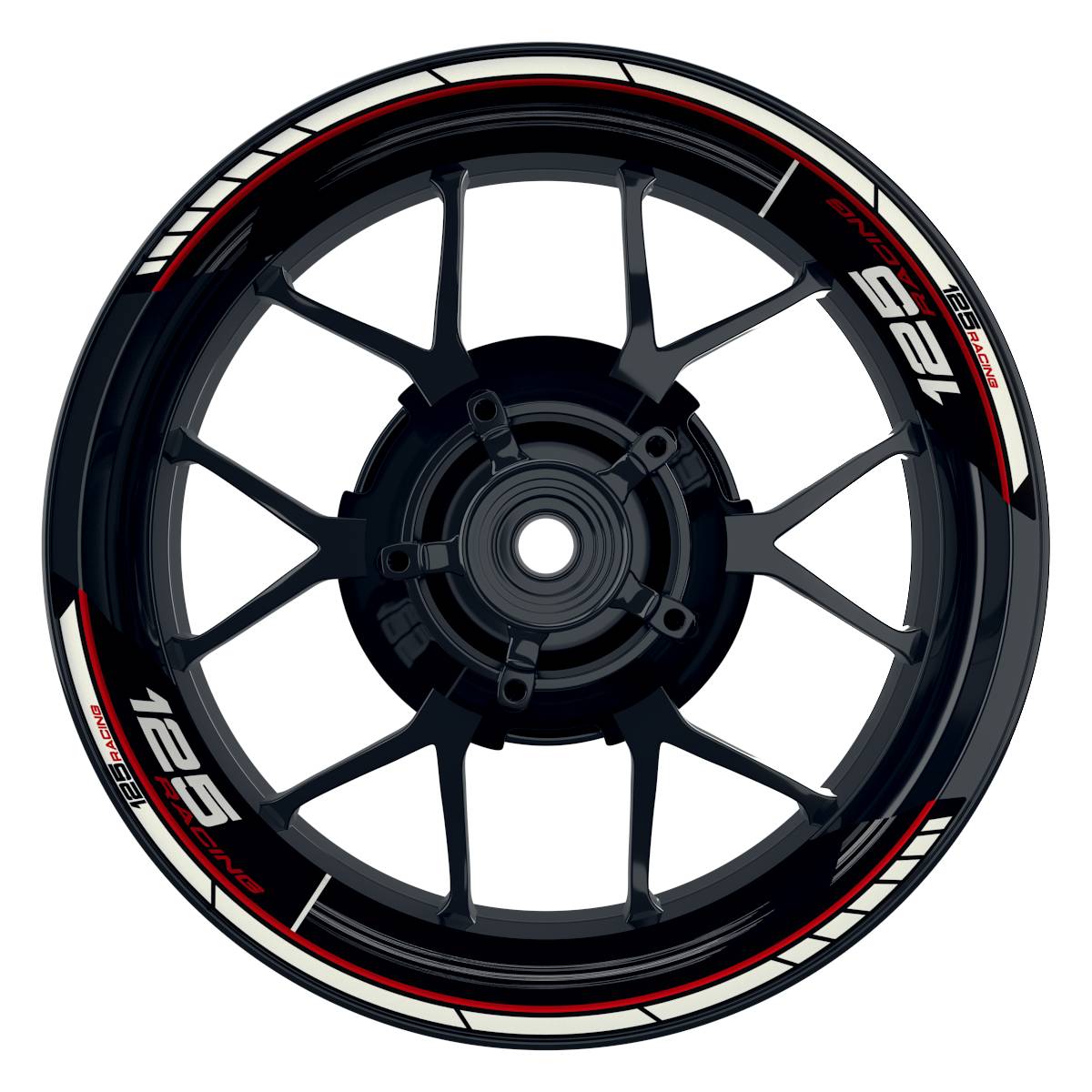 KTM Racing 125 Scratched schwarz rot Frontansicht