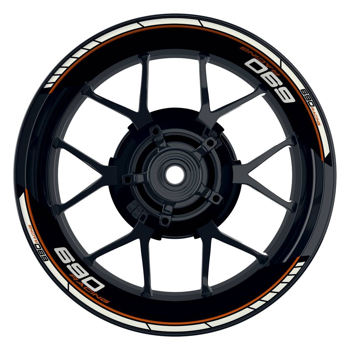 KTM Racing 690 Clean schwarz orange Frontansicht