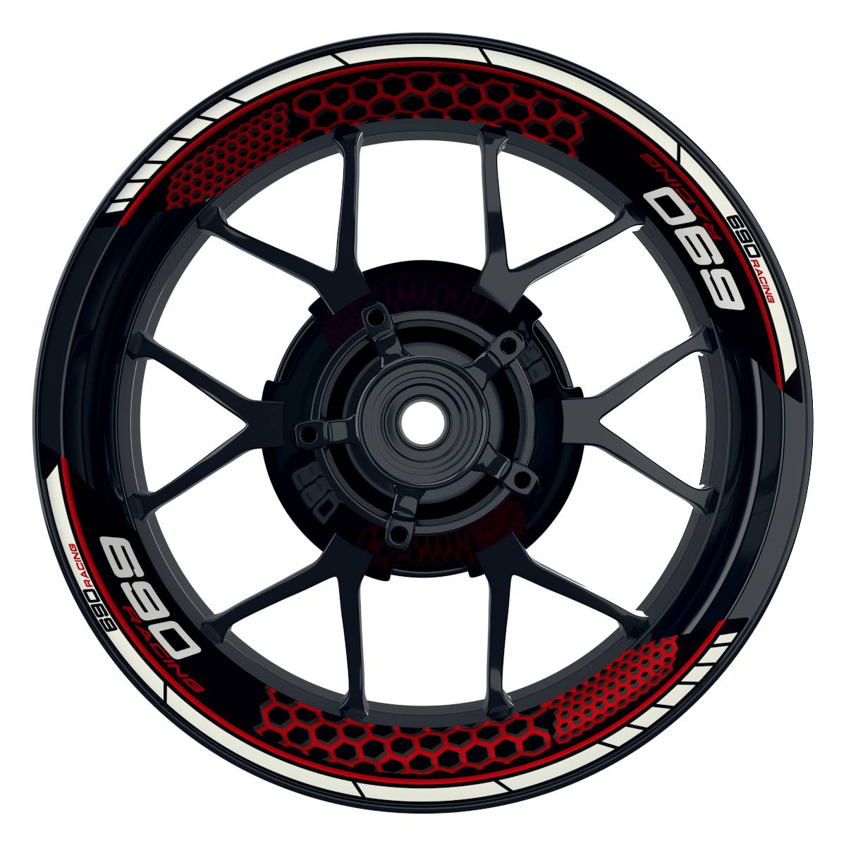 KTM Racing 690 Hexagon schwarz rot Frontansicht