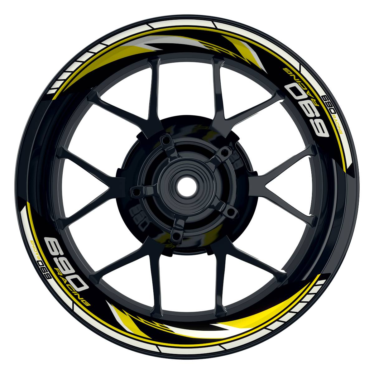 KTM Racing 690 Razor schwarz gelb Frontansicht