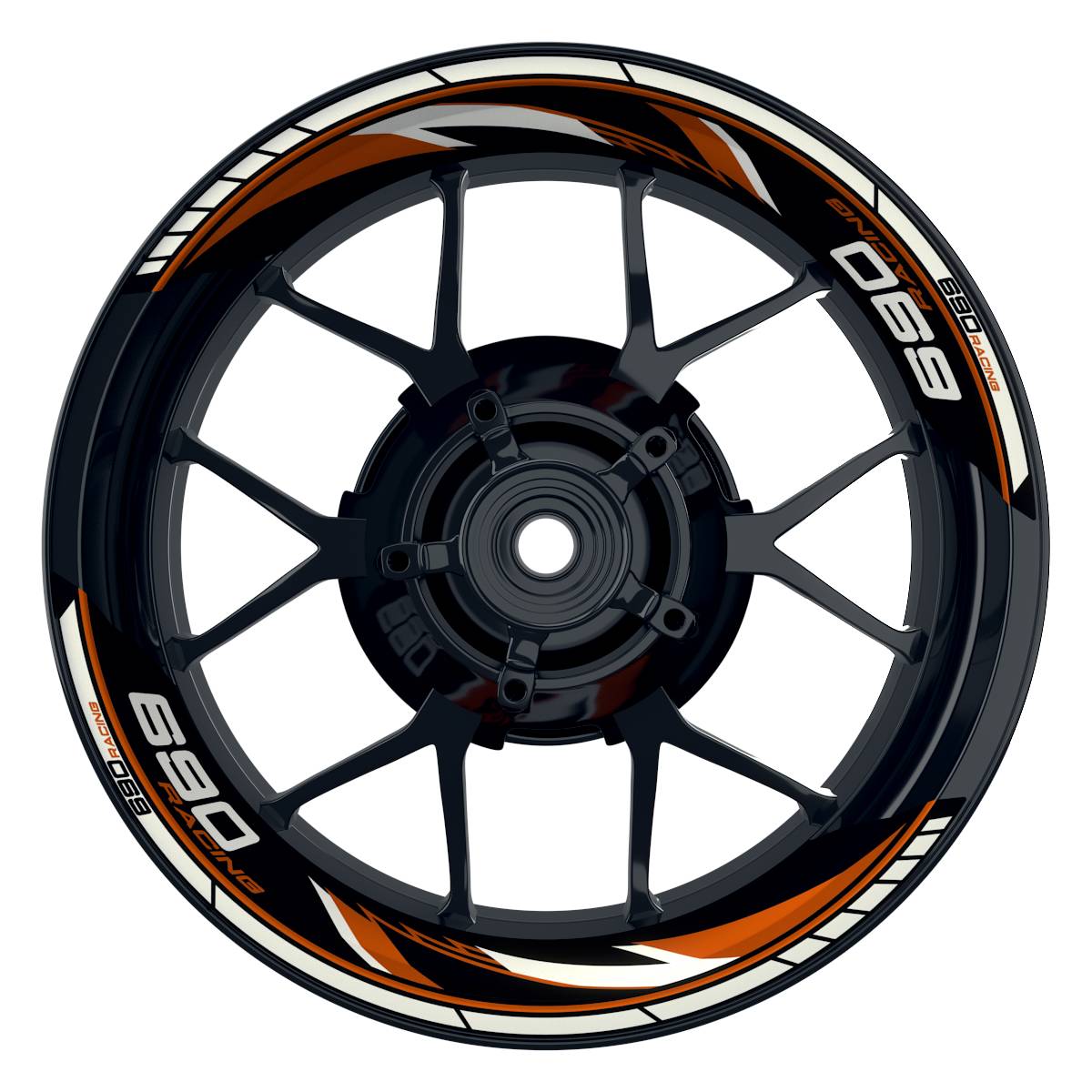 KTM Racing 690 Razor schwarz orange Frontansicht