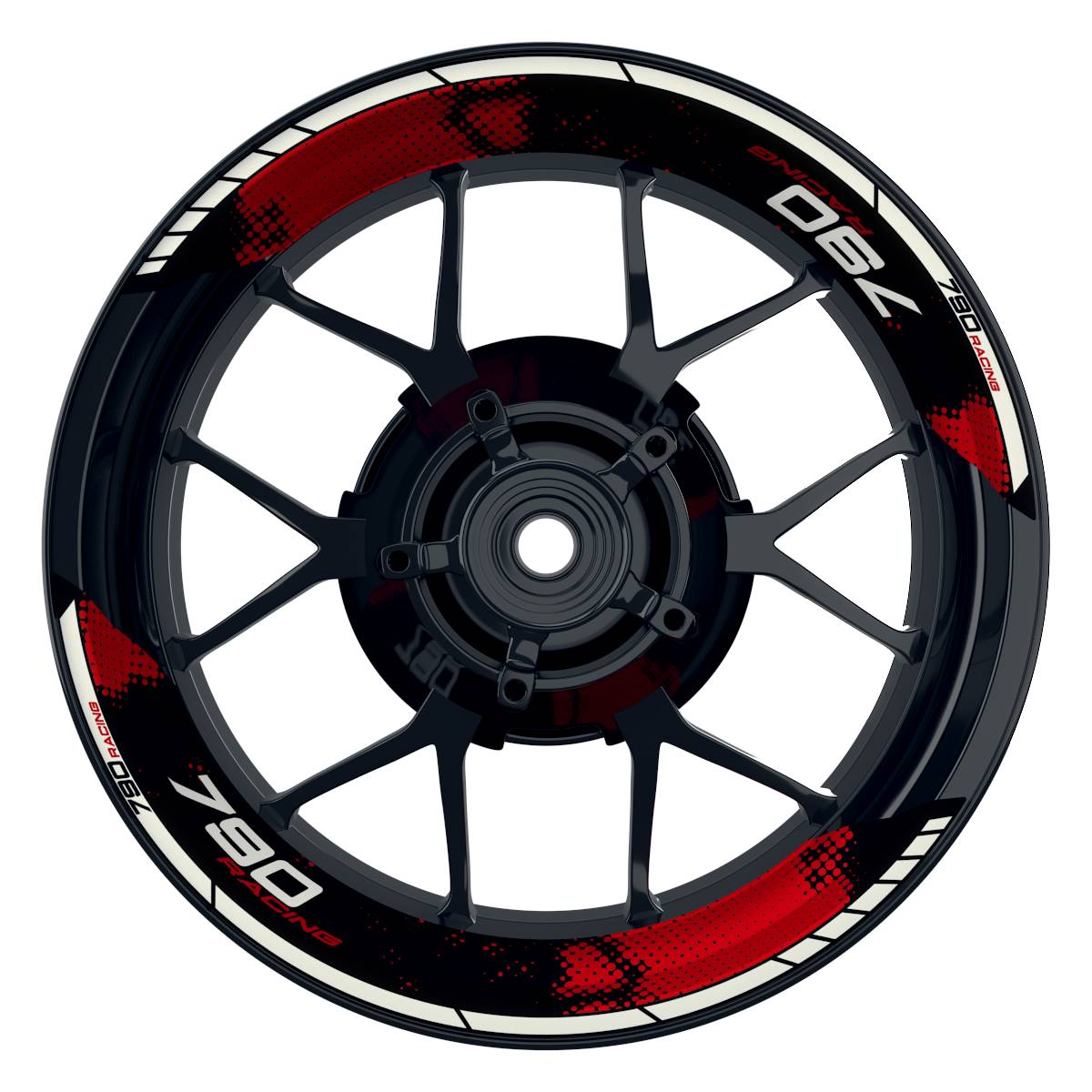 KTM Racing 790 Dots schwarz rot Frontansicht