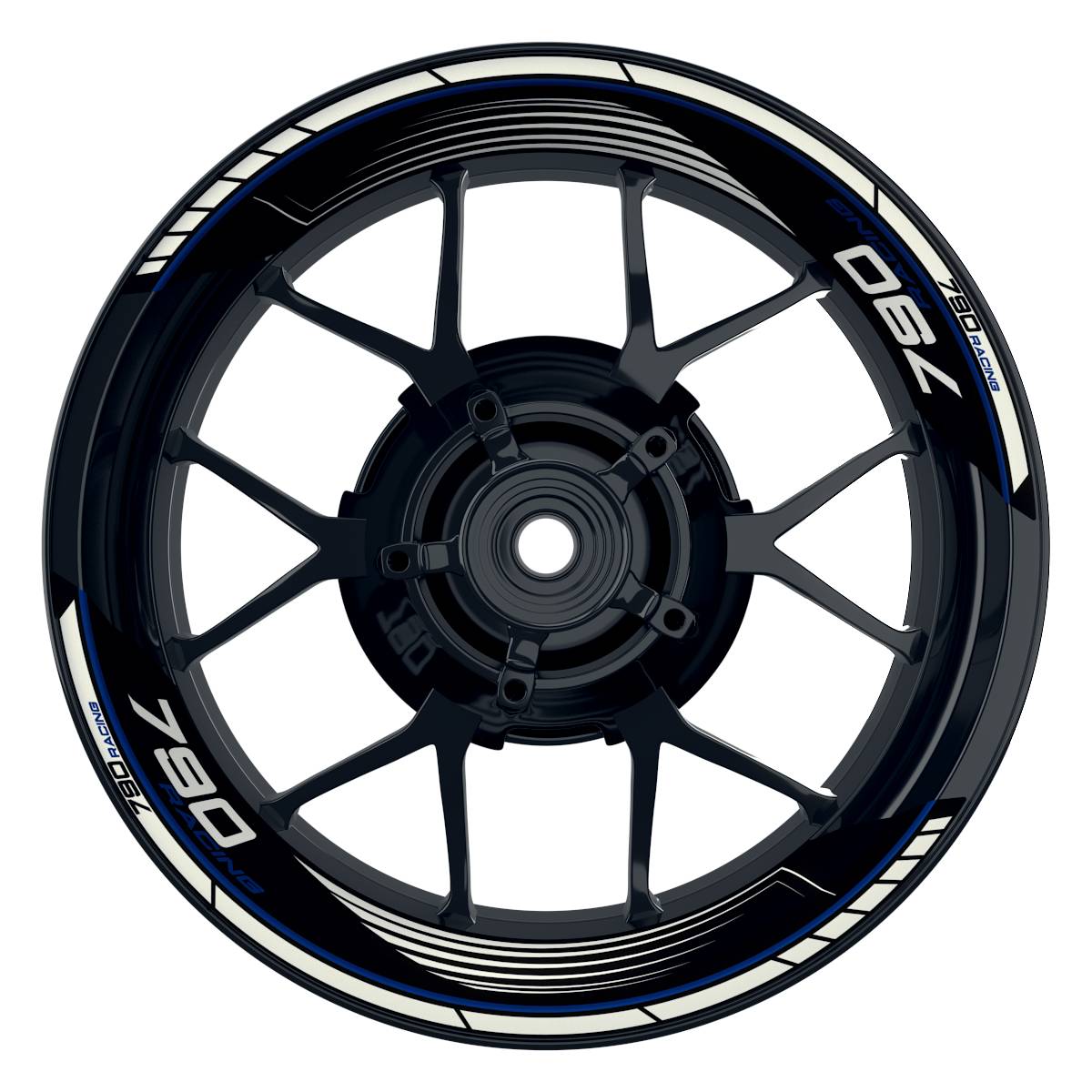 KTM Racing 790 SAW schwarz blau Frontansicht