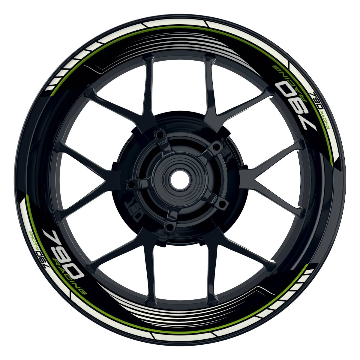 KTM Racing 790 SAW schwarz gruen Frontansicht