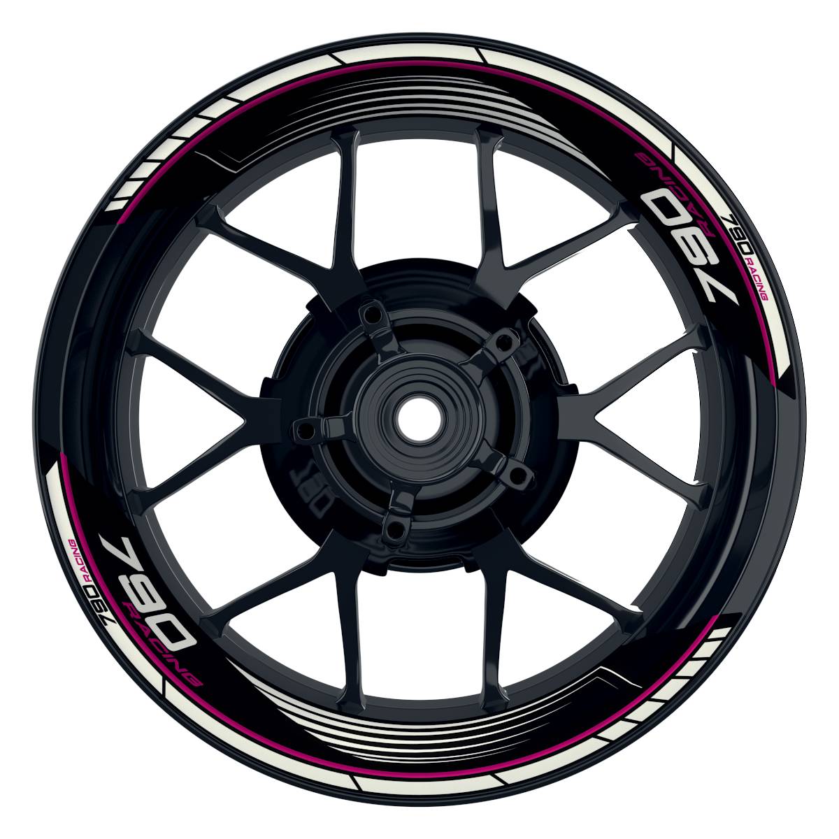 KTM Racing 790 SAW schwarz pink Frontansicht