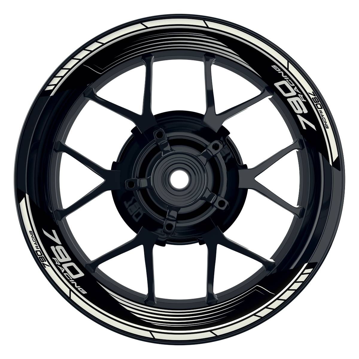 KTM Racing 790 SAW schwarz weiss Frontansicht