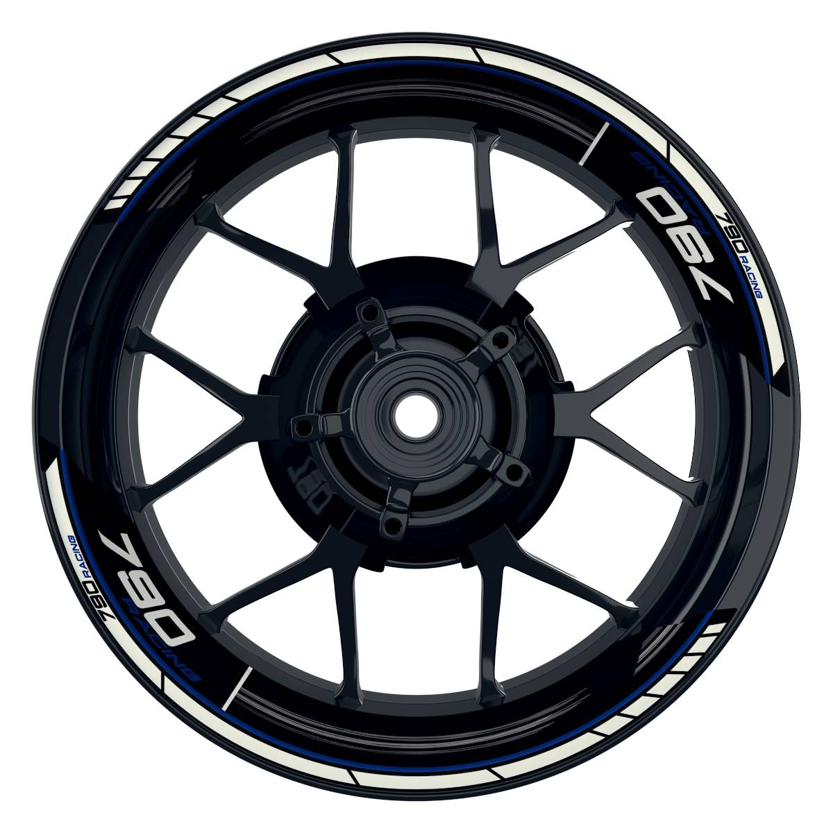 KTM Racing 790 Scratched schwarz blau Frontansicht