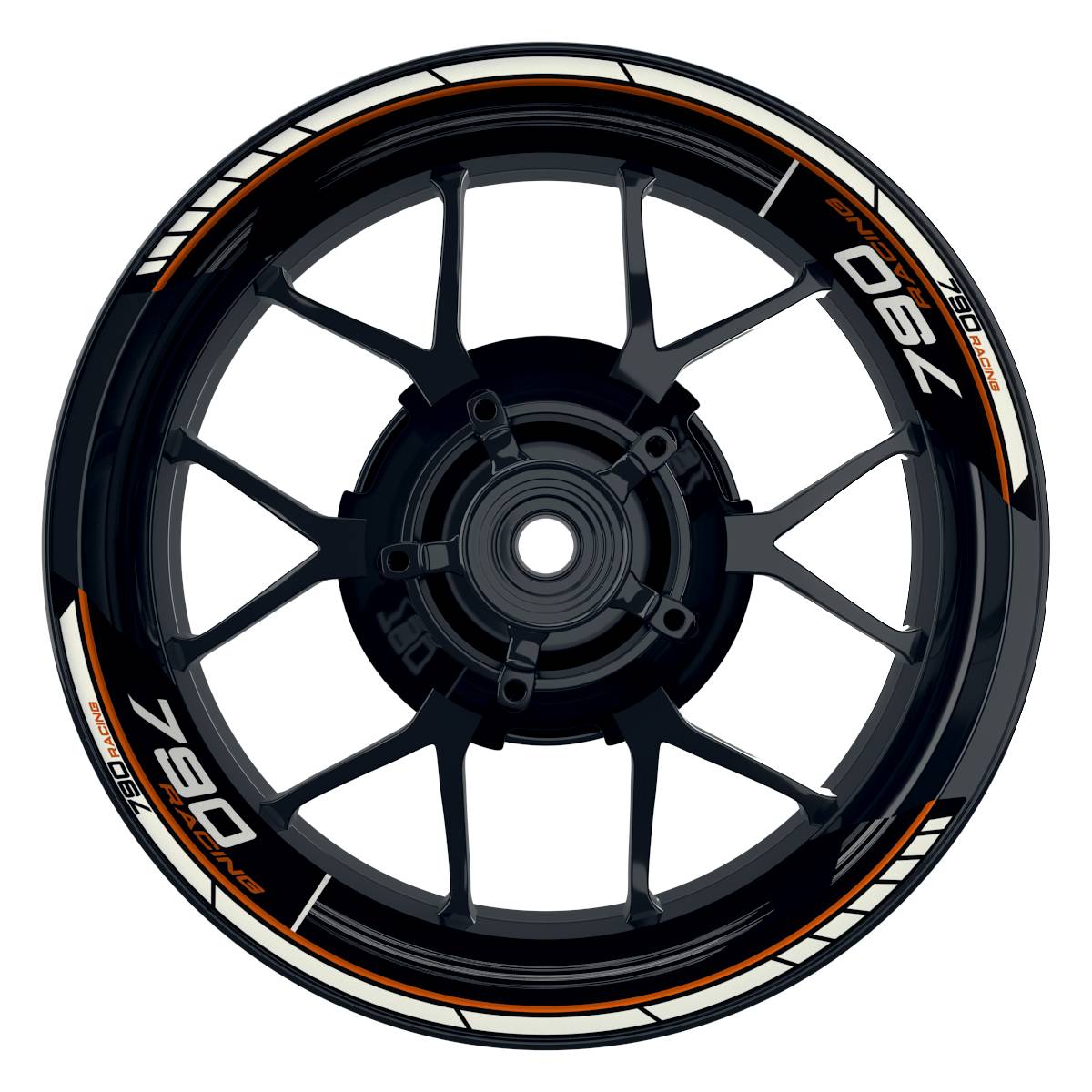 KTM Racing 790 Scratched schwarz orange Frontansicht