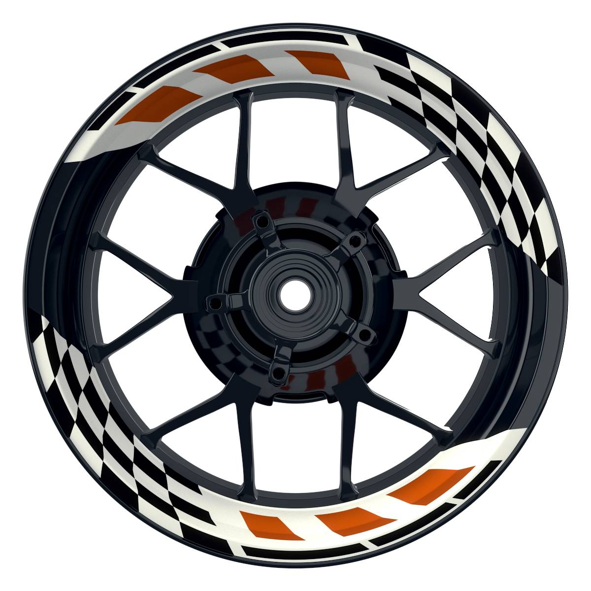 RACE weiss orange Frontansicht