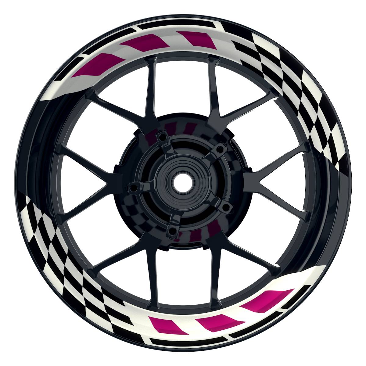 RACE weiss pink Frontansicht