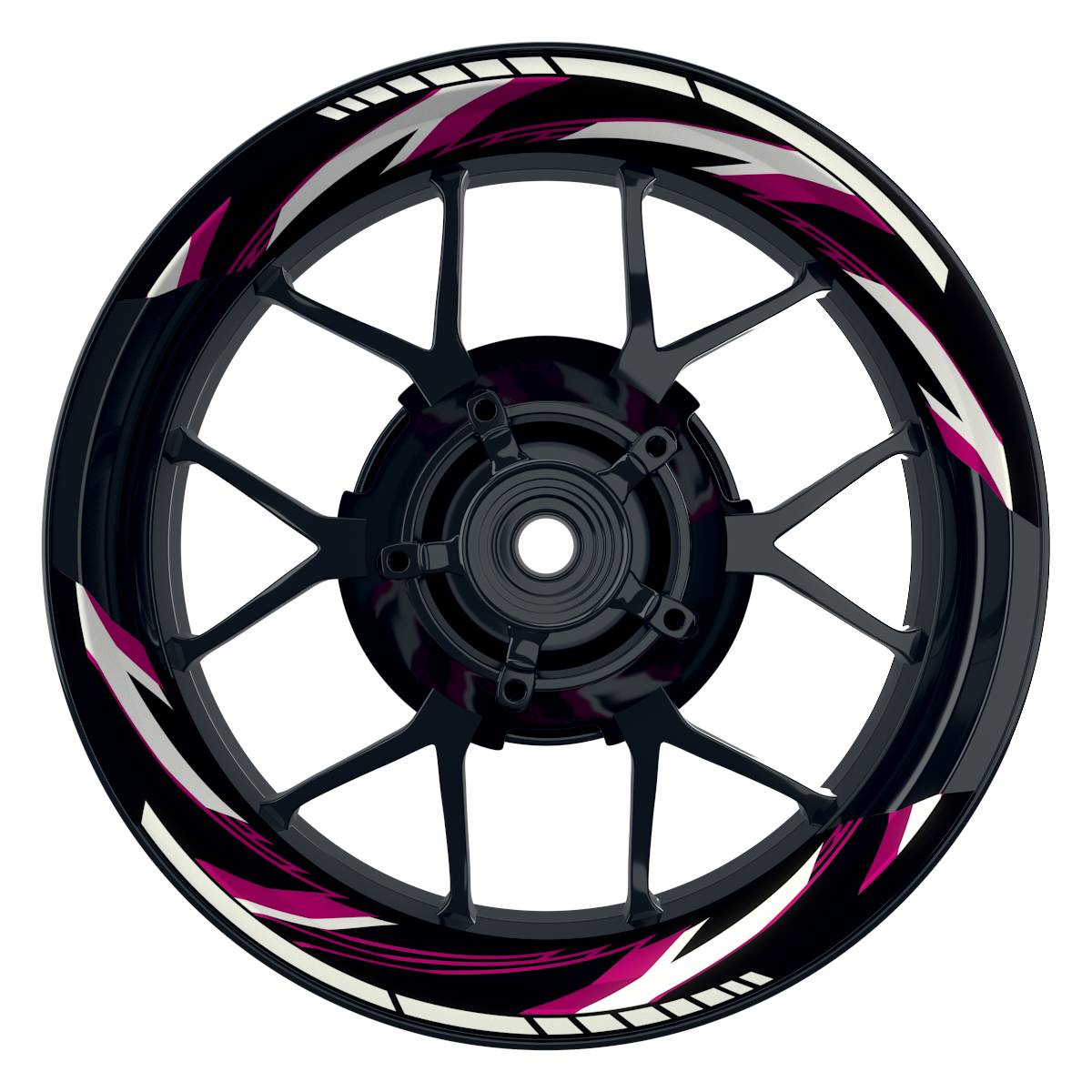 RAZOR schwarz pink Frontansicht