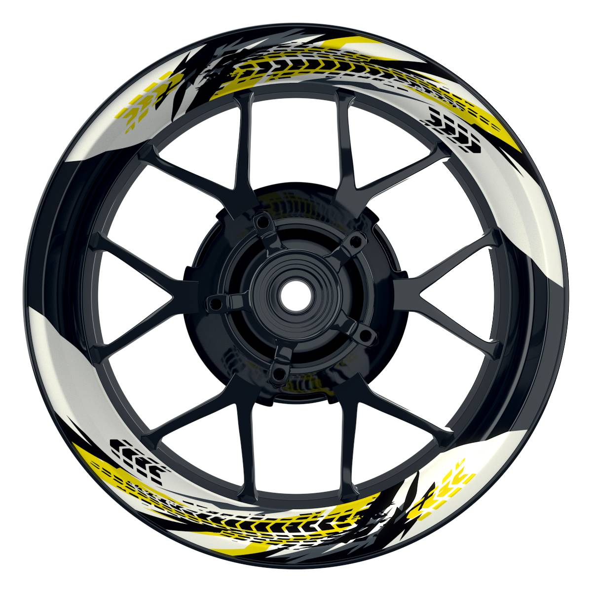 Tires weiss gelb Frontansicht