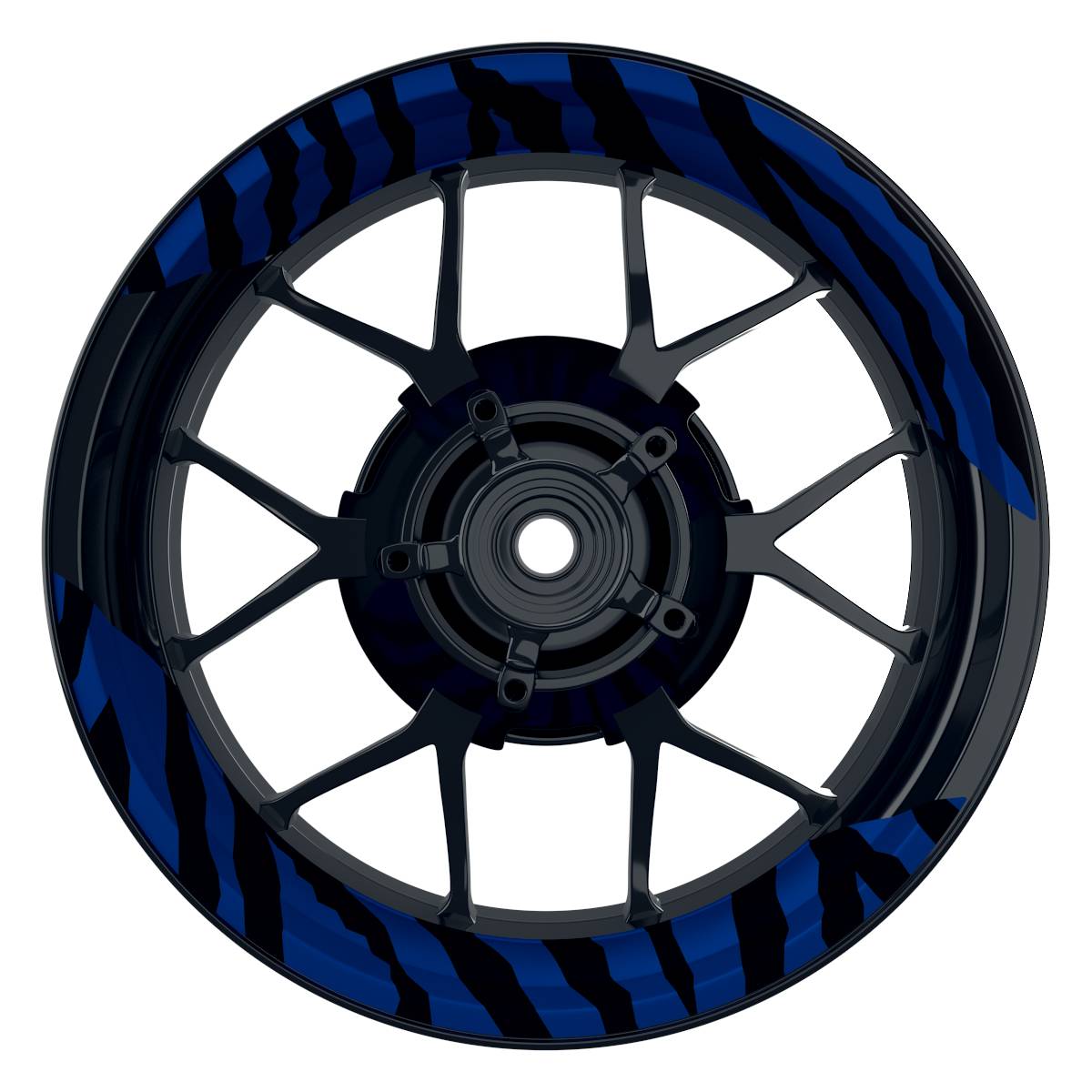 ZEBRA schwarz blau Frontansicht