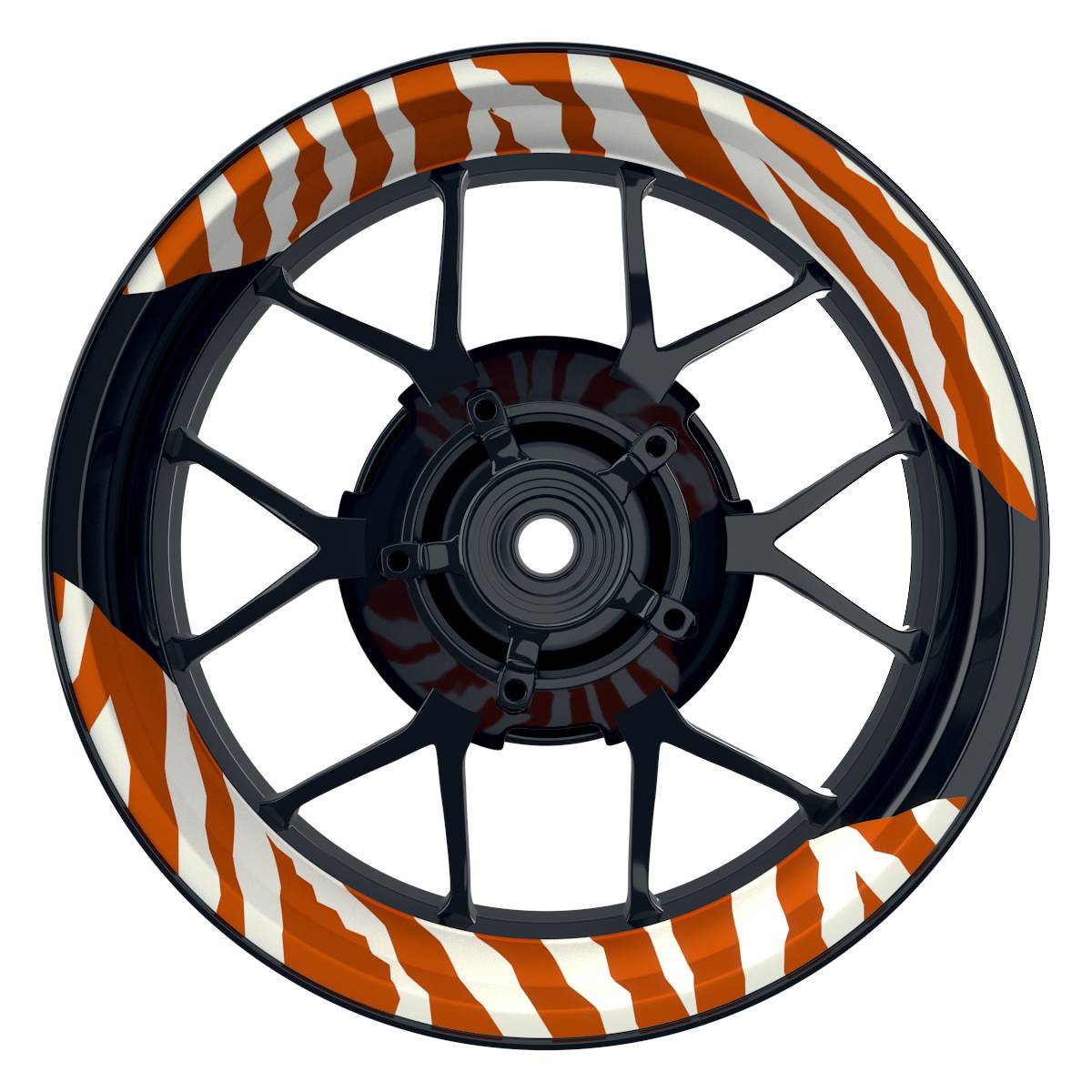 ZEBRA weiss orange Frontansicht