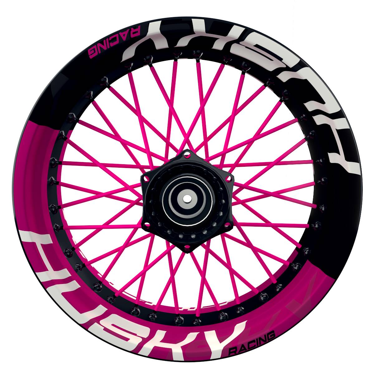 HuskyRACING 2022 Halb halb V2 pink Frontansicht