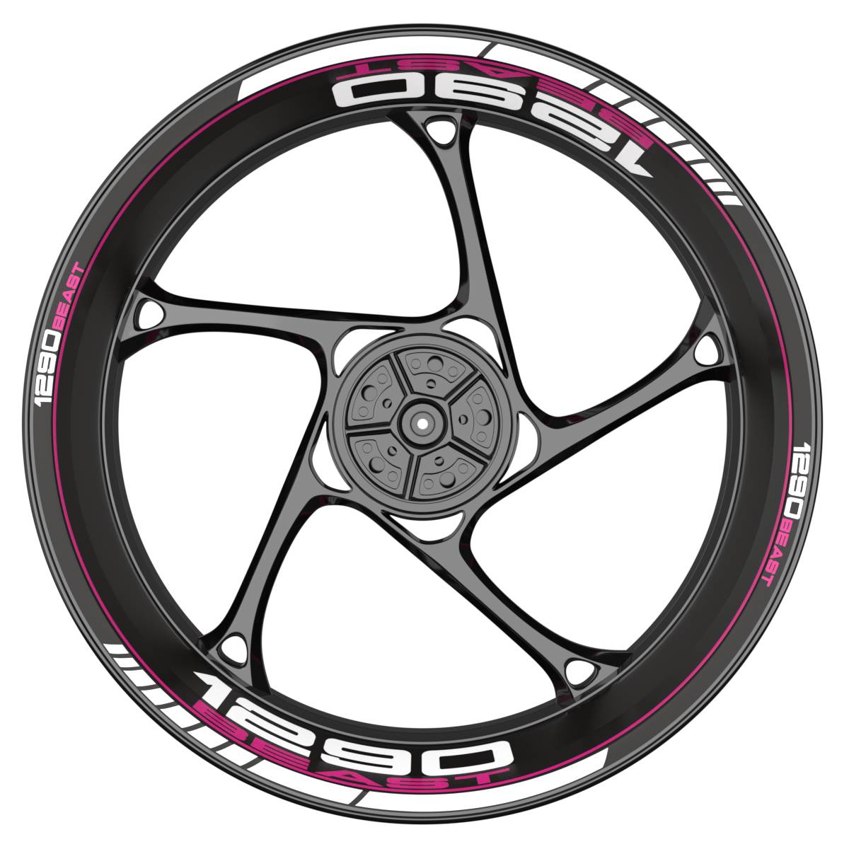 WSPREM 1290 Beast Clean schwarz pink Frontansicht