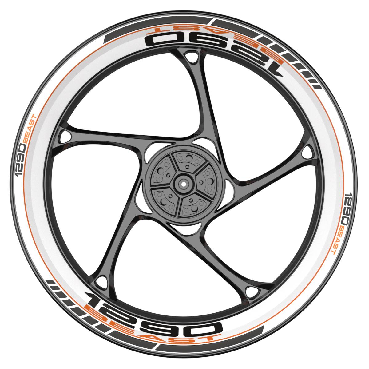 WSPREM 1290 Beast Clean weiss orange Frontansicht