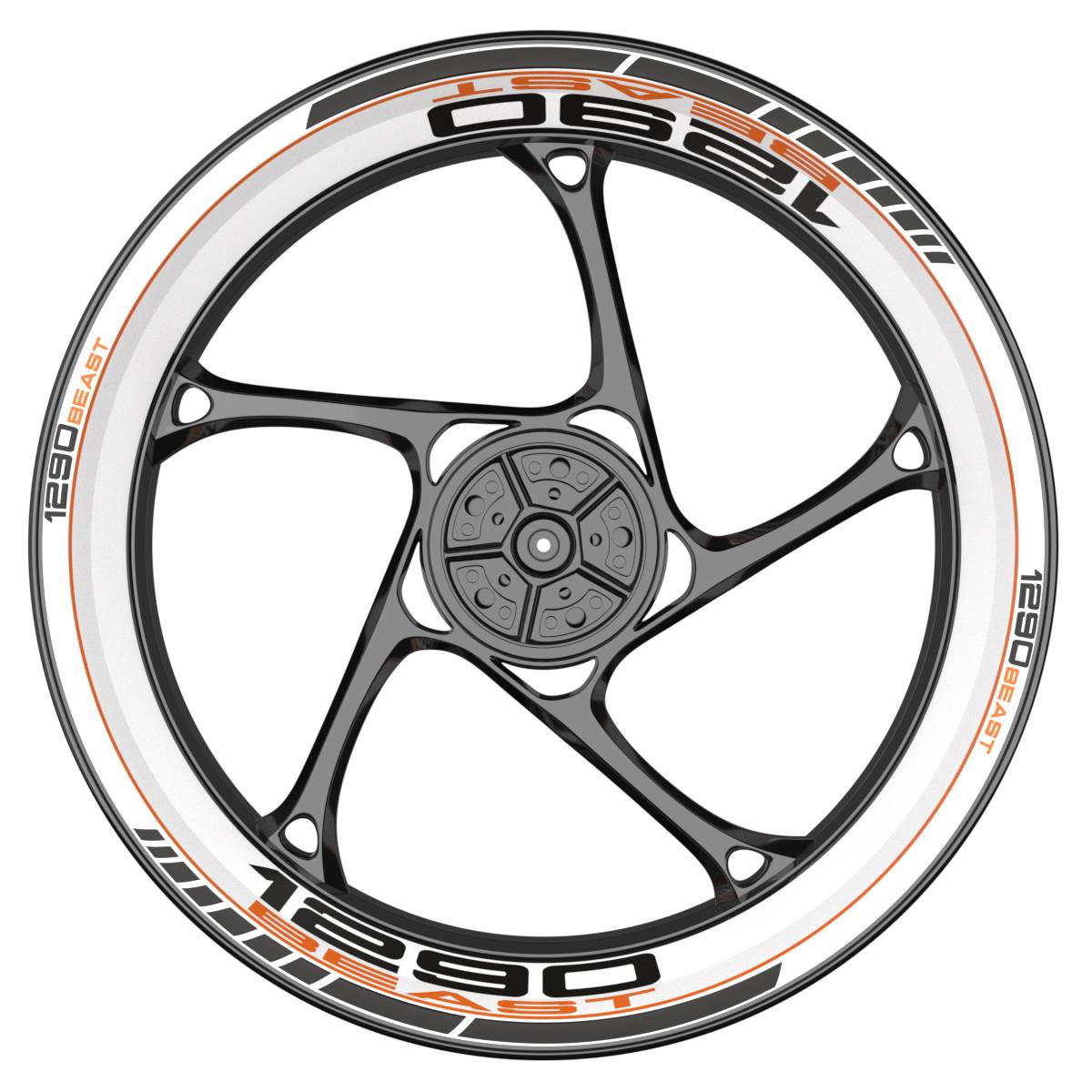 WSPREM 1290 Beast Clean weiss orange Frontansicht
