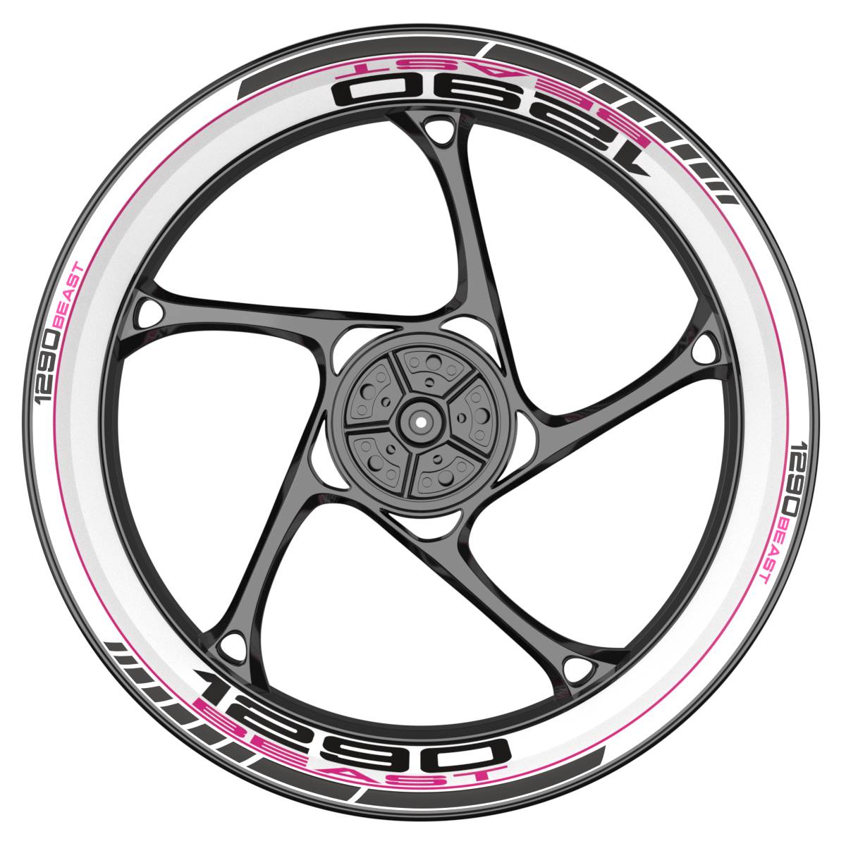 WSPREM 1290 Beast Clean weiss pink Frontansicht