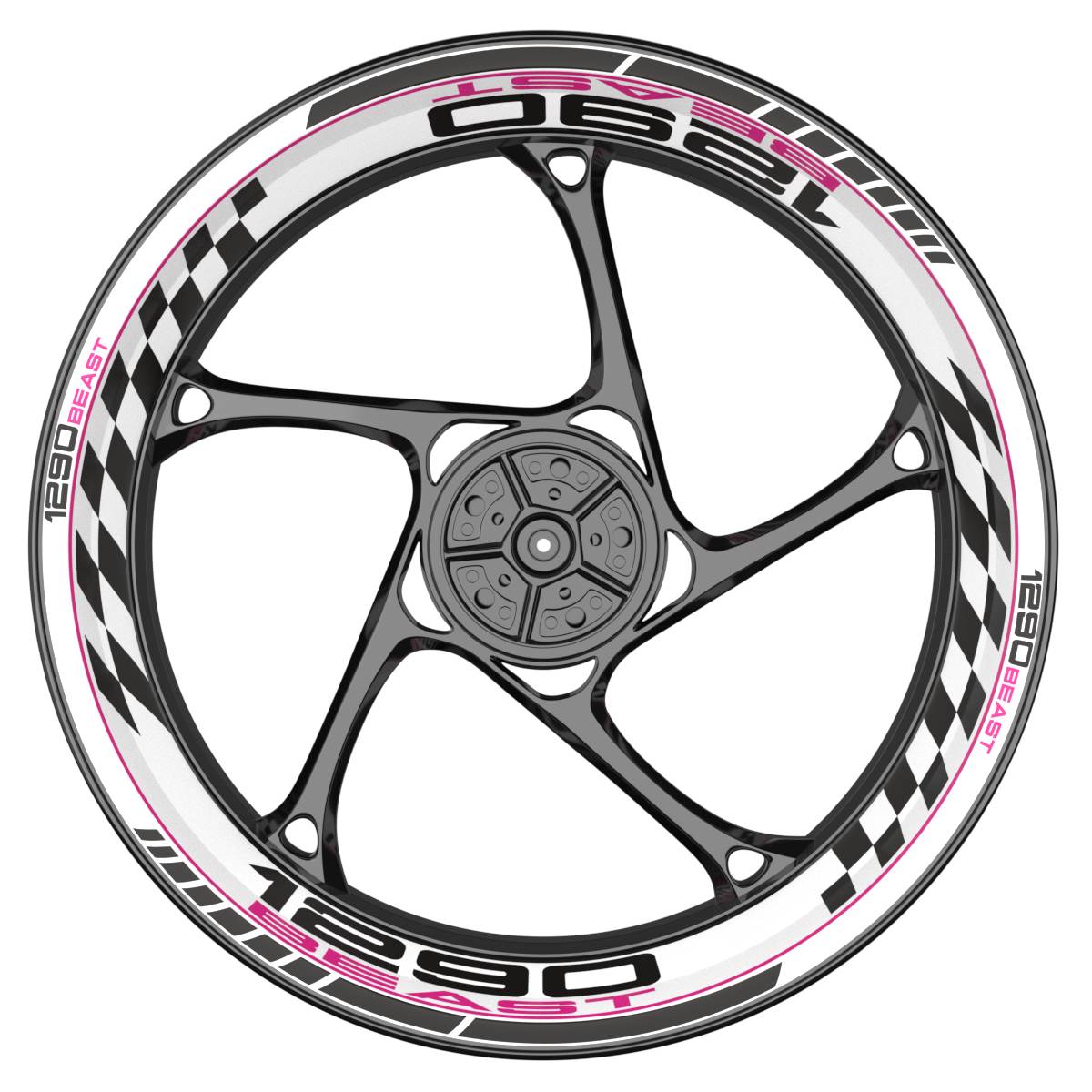 WSPREM 1290 Beast GRID weiss pink Frontansicht