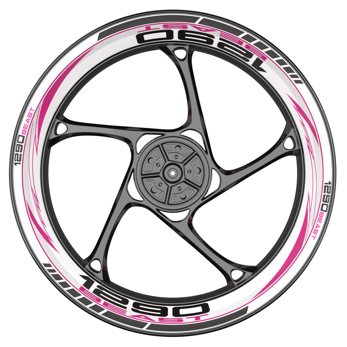 WSPREM 1290 Beast RAZOR weiss pink Frontansicht