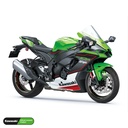 Kawasaki Felgenaufkleber Design Lightning Ansicht 3