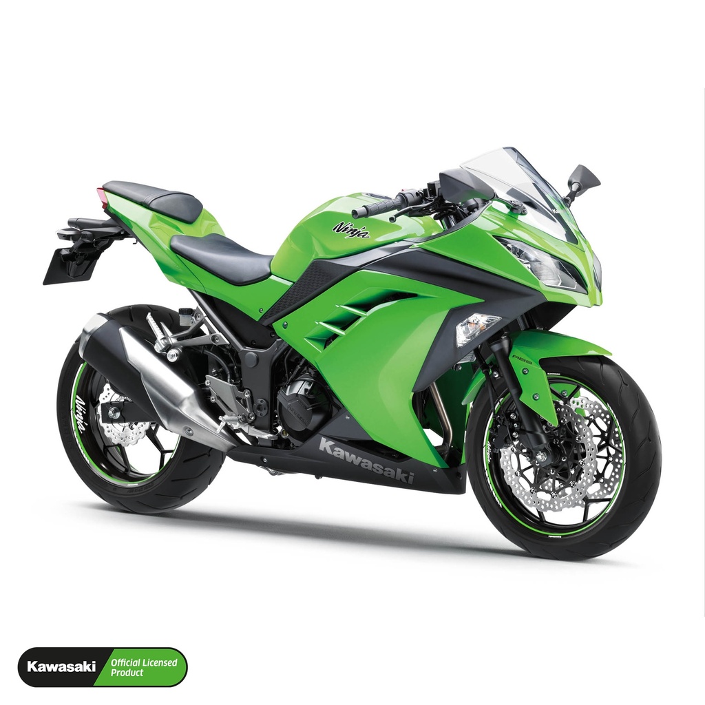 Kawasaki Ninja Felgenaufkleber Design Clean Ansicht 5